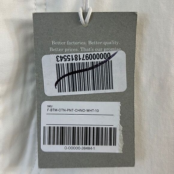 NWT Everlane The Lightweight Relaxed Chino in Bone Size 10 - Picture 3 of 11